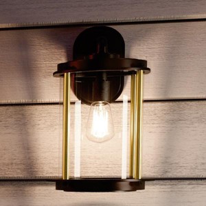 Urban Ambiance Luxury Vintage Outdoor Wall Light,  16-1/2"H x 9-3/4"W,  Architectural Bronze, UHP1090 - 1 of 4