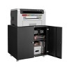 Home Office Printer Stand with Wheels, Printer Tables with File door Mobile Lateral Filing Cabinet for Letter/Legal/A4 Size Files, - 2 of 4