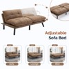 Convertible UNISOAR Foldable Modern Sofa Bed, Futon Lazy Sofa Bed, Lounge Chair Indoor,Light Gray/Blue/Black/Cream/Green/Brown - 4 of 4