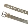 CTM Women's Metallic Star Notch Belt - 2 of 4