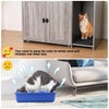 Litter Box Enclosure with Cat Tree 2-in-1 Hidden Cat Litter Box Furniture with Scratcing Post - 4 of 4