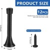 Attop 12 Pack 3 1/4 Inch Flexible Heavy Duty Spring Door Stops (Black) ¨C Wall/Door Protection, Kid-Safe, Easy Install for Home - 2 of 4