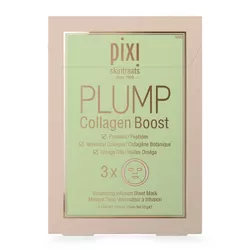 Pixi by Petra PLUMP Collagen Boost Volumizing Face Sheet Mask - 3ct - 0.8oz
