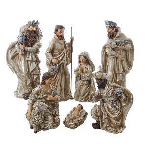 Kurt Adler Kurt Adler 3-13 Inch Resin Nativity Table Piece, 7 Piece Set - 1 of 4