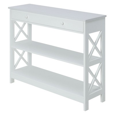 Oxford 1 Drawer Console Table White - Breighton Home