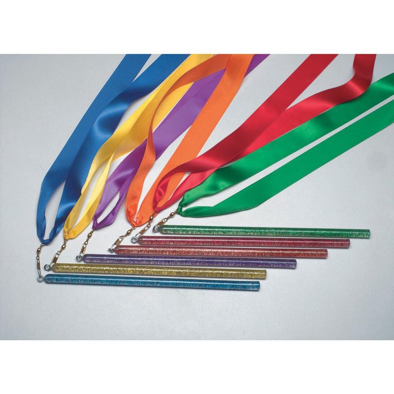 Sportime Rainbow Ribbon Wands, 36 Inches, Set of 6, 1 of 2