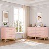 Whizmax Dresser for Bedroom with 3 Drawer, Modern Dressers Chest of Drawers, with Wide Drawers and Metal Handles for Living Room Hallway, Entryway - 4 of 4
