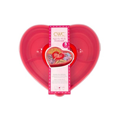 Cook With Color Valentine Heart-Shaped Snacklebox