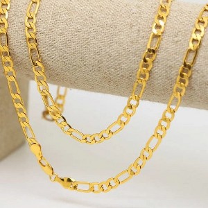 RMZ GOLD NYC 14K Gold Filled Figaro Chain 24" - 1 of 1