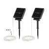 Outdoor Starry Solar String Lights- Solar Powered Cool White Fairy 200 LED Lights with 8 Lighting Modes for Patio, Backyard, Events by Nature Spring - 4 of 4