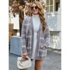 Snuggle Sac Women’s Open Front Cardigan with Pockets Soft Long Sleeve Knit Sweater for All Seasons - 4 of 4