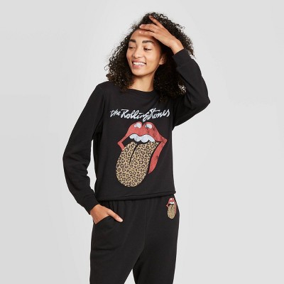 rolling stones sweatshirt women's