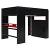 Polibi Full Size Gaming Loft Bed with RGB Light Strip, USB Charging and Storage Space - 4 of 4