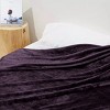 Home Mart Goods Queen Size Purple Extra Soft Cozy Microfiber Throw Picnic Sofa Bed Blanket - 4 of 4