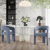 FURNIinspire Accent Chairs STARY Modern Upholstered Dining Chairs for Kitchen Living Room Bedroom, Green- Set of 2, Brown, 21.65"*23.62"*19.3" - 4 of 4
