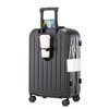 Cesicia 3 Pcs ABS Luggage with 360¡ã Spinner Wheel , Carry on Suitcase, with Cup Holder & USB Port, 20"/24"/28" - 3 of 4