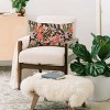 Marta Barragan Camarasa Olives in the Flowers Square Throw Pillow Pink - Deny Designs - 2 of 3
