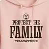 Women's - Yellowstone - We Are Family Y Brand Cropped Graphic Hoodie - 2 of 4