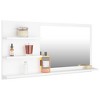 CLIHOME Mirror Engineered Wood, Acrylic Medium Bathroom Mirror Cabinet with 3 Shelves - 2 of 4