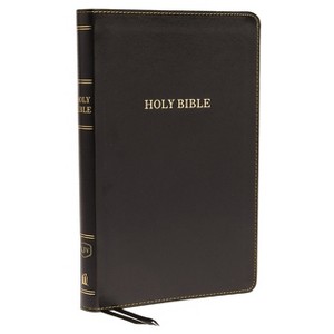 KJV, Thinline Bible, Standard Print, Imitation Leather, Black, Indexed, Red Letter Edition - by  Thomas Nelson (Leather Bound) - 1 of 1