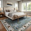 Captiv8e Designs Kennedy Traditional Tree of Life Pale Blue/Green Rug - 2 of 4