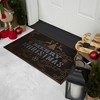 Northlight Copper and Silver Tree and Reindeer "Merry Christmas" Doormat 18" x 30" - 3 of 4