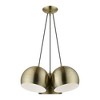 Livex Lighting Piedmont 3 - Light Pendant in  Antique Brass - 2 of 4