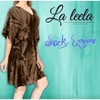 HAPPY BAY Women's House Daily Routine Evening Wear Vacation Casual Dailywear Holiday Relaxed Fit Caftan Short Loungewear 2X-3X Brown, Tie Dye Design - 2 of 4