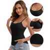 INSPIRE CHIC Women's Modal Adjustable Spaghetti Straps Padded Slimming Round Neck Casual Camisoles - 3 of 4