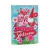 Love is Always Welcome Suede Garden Flag - 2 of 4