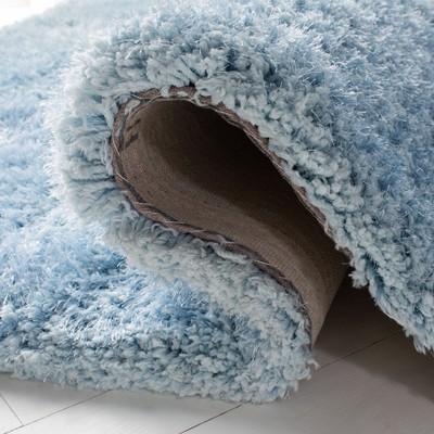 Light Blue 8' x 10' Handmade Tufted Shag Rug