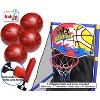Childrens Basketball Hoop Arcade Set with 4 Balls Pump Indoor Outdoor Play Toy - 2 of 4