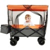 RISOKEYS Foldable Utility Cart,with Canopy & Mosquito Net,480Lbs Capacity with 7x4 All-Terrain Wheels,Adjustable Handle for Camping,Beach - 2 of 4