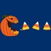 Boy's Design By Humans Halloween Gamer Pumpkin Eating Candy Corn By rawresh6 T-Shirt - 2 of 4