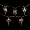 Northlight North Star Christmas Light Set - Warm White LED - 3' - Clear Wire - 10ct - 4 of 4