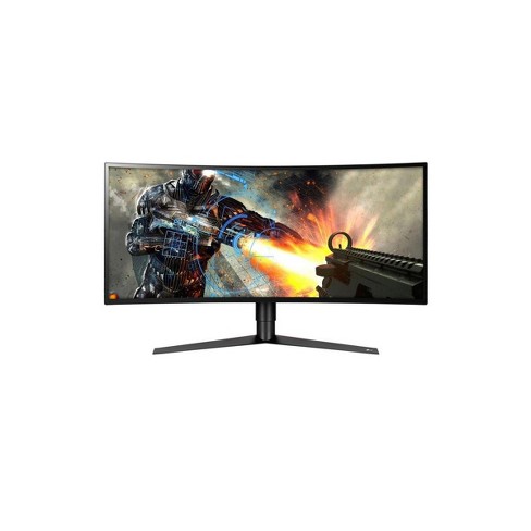 Lg Ultragear 34gk950f B 34 Class Ips Ultrawide Qhd Curved 144hz Led Gaming Monitor With Amd Radeon Freesync 2 3440x1440 Target