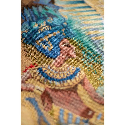 LanArte Counted Cross Stitch Kit 15.6"X19.6"-Tutankhamun (27 Count)