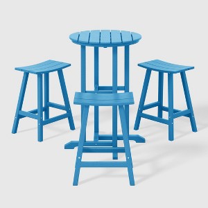 WestinTrends Malibu All Weather Hdpe Outdoor Patio Counter Height Bistro Set (4-Piece) - 1 of 4