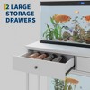 Aquarium Stand 40 Gallon with Power Outlet, Metal Frame Fish Tank Stand with Storage Drawers, Double Turtle Reptile Terrariums Tank Stands - 3 of 4