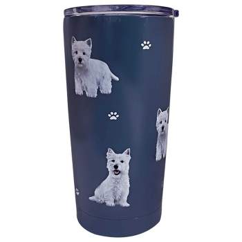 E & S Imports 7.0 Inch Westie Serengeti Tumbler Hot Or Cold Beverages Tumblers