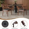 SEVOBAL Dining Chairs Set of 2 Mid Century Modern Kitchen Room Chairs for Dining Room Dining Table Chairs with Solid Wood Legs, Brown, 54"*56"*76" - 4 of 4