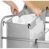 Whitmor Triple Sorter Ironing and Folding Table Gray: Freestanding Closet Storage & Garment Rack, Polypropylene Frame - 4 of 4