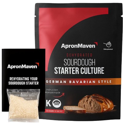 Apron Maven Premium Sourdough Starter Culture - Heirloom Dehydrated With Simple Activation Instructions for Homemade Artisan Bread Baking