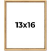 PosterPalooza | Classic Modern Gold Picture Frame - UV Acrylic, Foam Board Backing, Hanging Hardware - 2 of 4