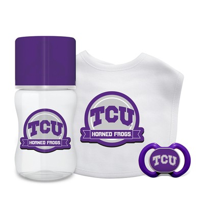 Baby Fanatic Officially Licensed 3 Piece Unisex Gift Set - NCAA TCU Horned Frogs