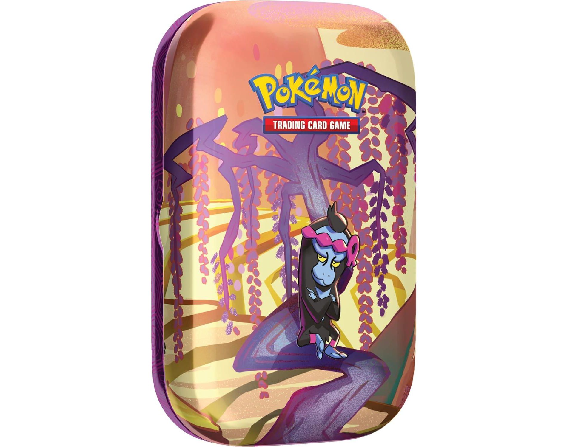 Pokémon TCG: Scarlet & Violet—Shrouded Fable Mini Tin – Munkidori (2 Booster Packs & 1 Sticker Sheet)