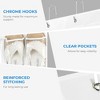 OSTO White Over-The-Door Pantry Organizer; Hanging Kitchen Storage 24 Clear Pockets, 3 Metal Hooks, Nonwoven Fabric; White - image 3 of 4