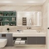 Vynxaria 60" x 36" Dimmable LED Wall Bathroom Vanity Mirror: Eco-Friendly Elegance with Anti-Fog Technology - 2 of 4