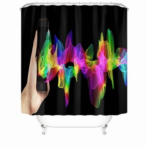 Mobile Phone Radiation Shower Curtains for Bathroom Waterproof Fabric Bath Curtain Durable Soft Stylish Bathroom Decor 72x72 Inch - 1 of 1