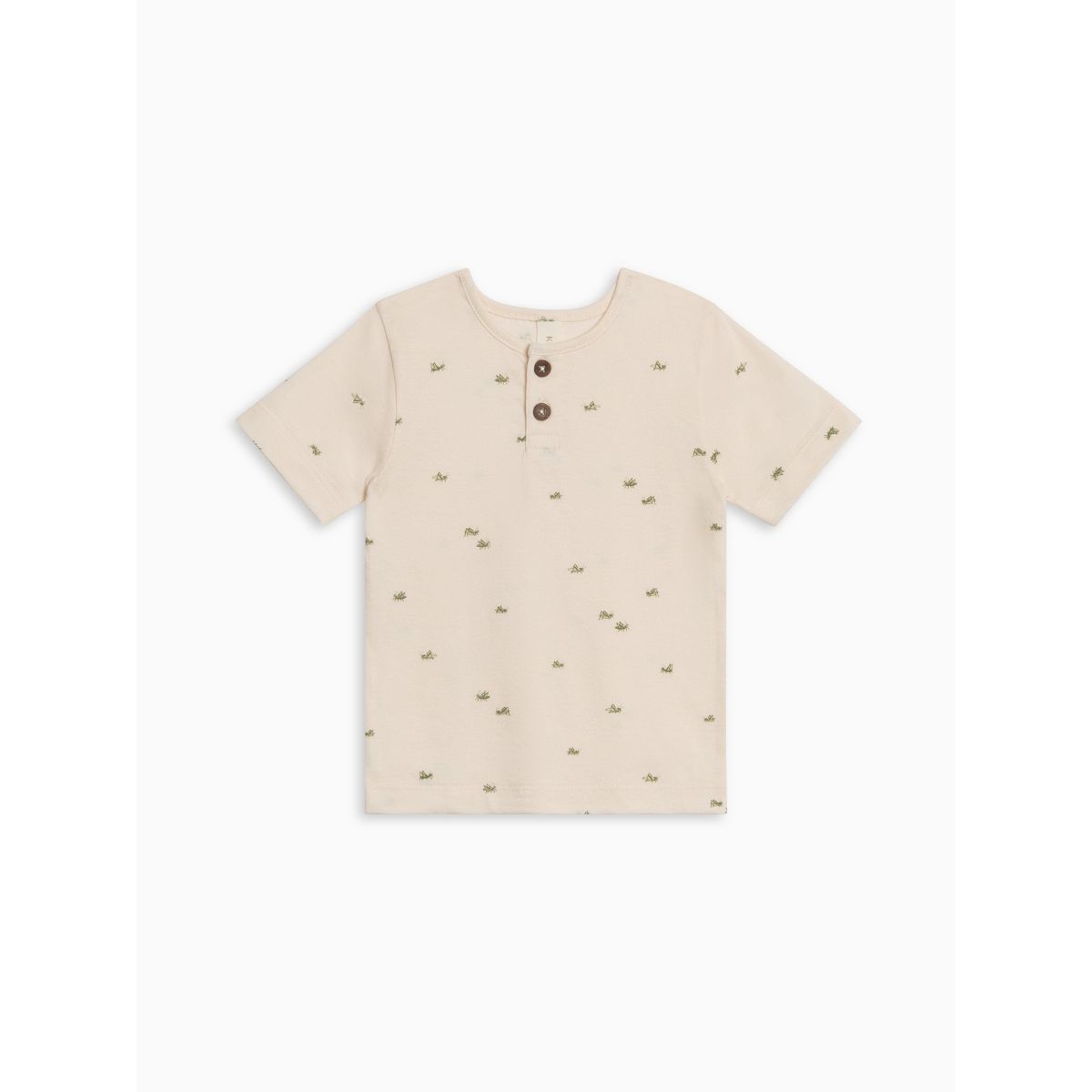 Reef Short Sleeve Henley - Grasshopper / Fern + Mint